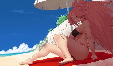 Baiken - baiken, fighting game, hot, pink, fighter