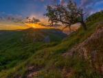 Sunset Over the Mountains