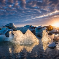 Sunset in Iceland