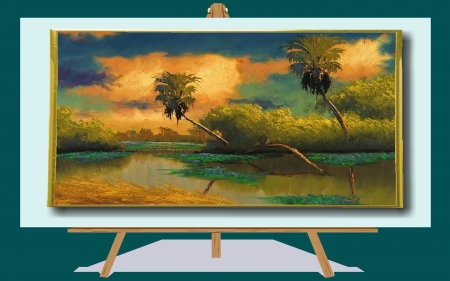 Florida Landscape 10 - wow, highwaymen, florida, art