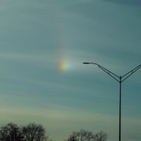 Sundog with Street Lights