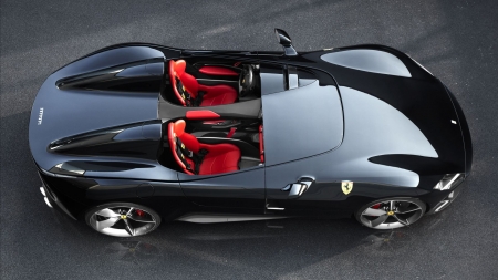 2019 Ferrari Monza SP2 - vehicles, cars, 2019 Ferrari Monza SP2, black cars, ferrari, ferrari monza