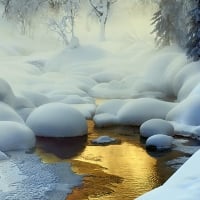 Snow Water  And Rivers