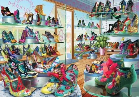 Shoe STORE - heels, high, colors, shoes, fashion