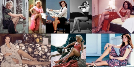 Timeless Hollywood Legends - dolly parton, marilyn monroe, debra winger, catherine bach, lynda carter, margot kidder, julie newmar