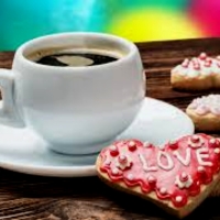 Valentine Day Coffee And Cookies