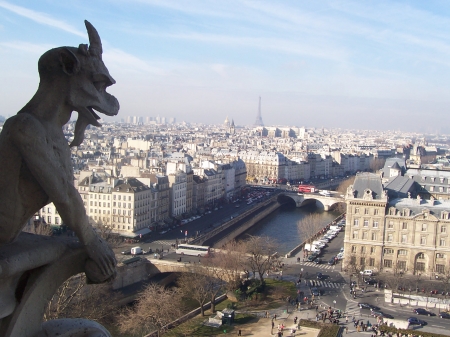 Notre Dame Gargoyle - paris, gargoyle, notre dame, notre dame de paris, france