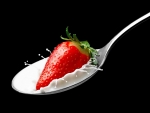 Strawberry with cream