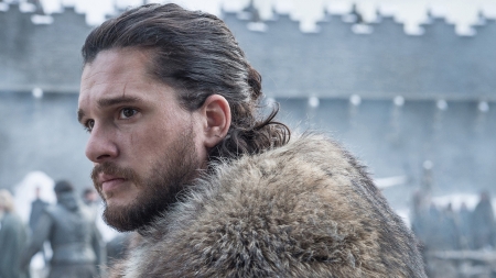 Game of Thrones (TV Series 2011â€“ ) - kit harington, fur, jon snow, man, actor, game of thrones