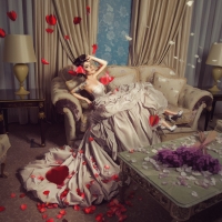 Girl on the sofa
