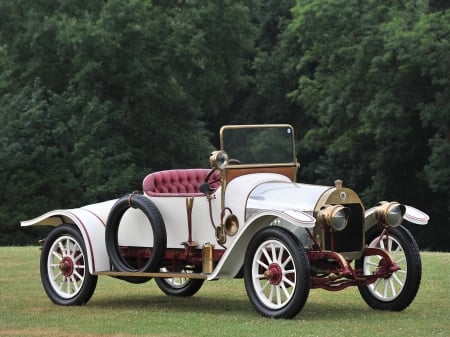 1913 mercedes benz 820ps roadster - vintage, benz, roadster, mercedes, grass