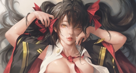 :) - manga, anime, realistic, red, girl, g tz