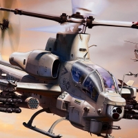 bell ah 1z viper attack helicopter