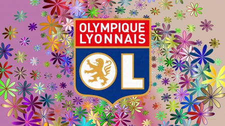 Olympique Lyonnais - club, logo, french, soccer, olympique lyonnais, football, lyon, sport, emblem, ol