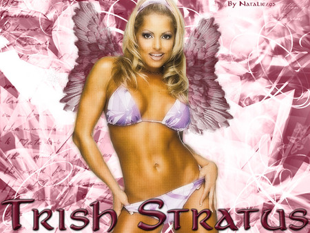 Trish Stratus Angel Wallpaper - sports, women, wwe, female, divas, wrestling