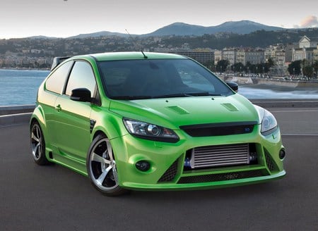 Ford Focus  - car, focus, green, tuning, ford