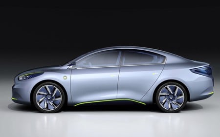 Renault Concept Car - gray, car, blue, renault