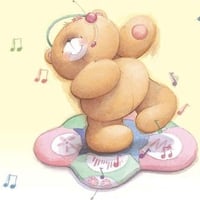 music bear wallpaper 1034x768 jpg