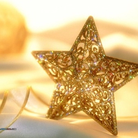 CHRISTMAS GOLDEN STAR DECO