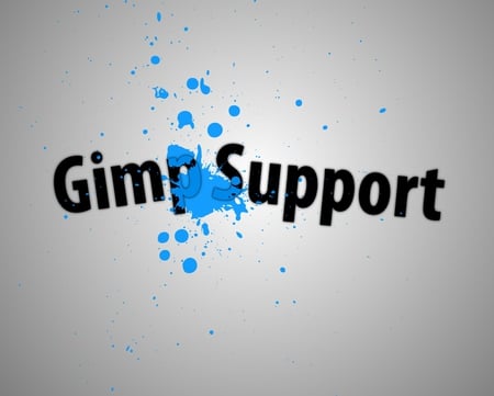 GimpSupport - abstract, gimp, support, blue