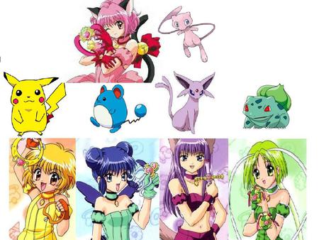 Pokemon: Toyko Mew Mew - tokyo mew mew, marill, pikachu, mew, pokemon, bulbasaur, espeon