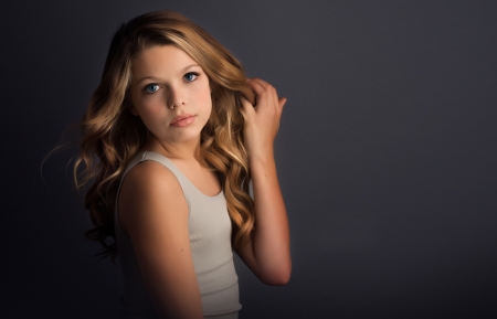 Little Girl - curls, beauty, girl, portrait