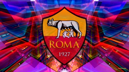 A.S. Roma - soccer, logo, roma, sport, italian, football, team, as roma, emblem, club