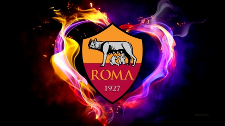 A.S. Roma - soccer, logo, roma, sport, italian, football, team, as roma, emblem, club