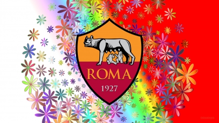 A.S. Roma - soccer, logo, roma, sport, italian, football, team, as roma, emblem, club