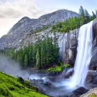 Waterfall in Yosemite National Park