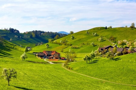 green green - cool, landscape, spring, photography, fields, nature, green