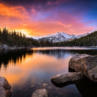 Bear Lake between Idaho and Utah