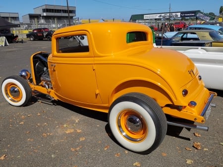 Custom Coupe - orange, coupe, custom, rod