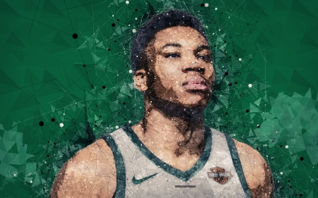 Giannis Antetokounmpo - Giannis Antetokounmpo, Basketball, milwaukee bucks, giannis antetokounmpo, NBA, Giannis, greek freak, Greek, art