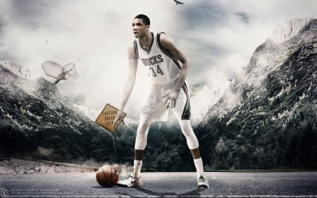 Giannis Antetokounmpo - giannis antetokounmpo, NBA, greek freak, Giannis Antetokounmpo, Milwaukee Bucks, Greek, Basketball, milwaukee bucks