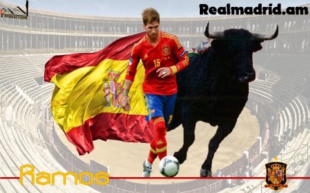 Sergio Ramos - sport, sergio ramos, spanish, spain national football team, soccer