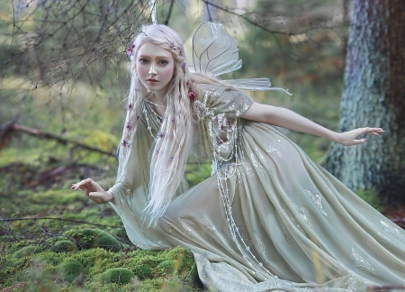 Fairy - wings, a m lorek, model, fairy, girl, woman