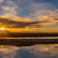 river sunset