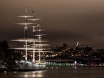 Sailboat in Stockholm Harbour