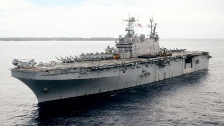 Assault Ship USS Peleliu LHA-5 - ship, uss, assault ship, lha-5, peleliu, military