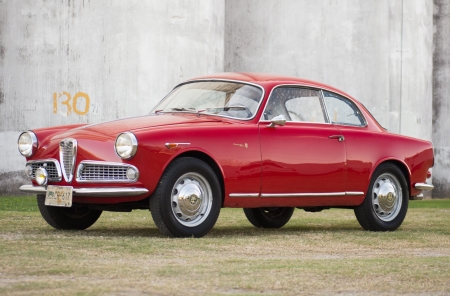 1959 Alfa Romeo Giulietta Sprint - Alfa Romeo, Red, Giulietta, Sports, Cars, Sprint, Old-Timer