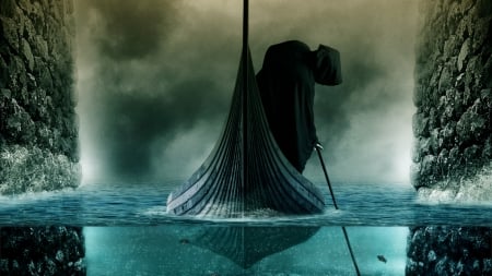 Charon - Mythology - Charon, Death, Fantasy, Mythology, Dark