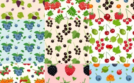 Texture - red, paper, berry, pattern, fruit, texture, blue, green