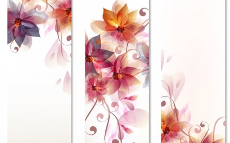 â™¥ - white, paper, flower, pattern, pink, orange, texture