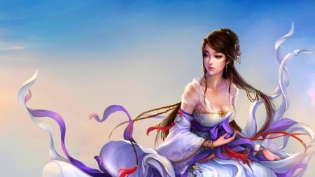 Lavender Princess - outfit, chinese, lavender, princess, color