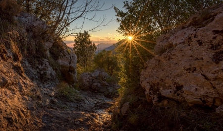 Landscape nature - landscape, sunset, photo, nature