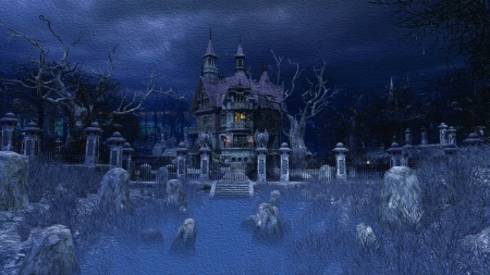 Haunted House - house, dark, fantasy, haunted