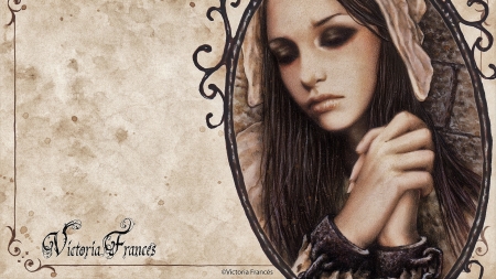 Sad Gothic Girl - fantasy, gothic, dark, sad, chains, girl