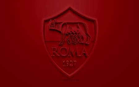 A.S. Roma - roma, Soccer, Sport, as roma, Emblem, AS Roma, 3d, Logo