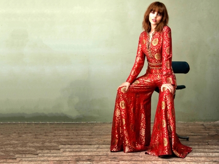 Ophelia Lovibond - actress, ophelia, hot, wallpaper, model, chair, ophelia lovibond, beautiful, 2019, lovibond, pantsuit